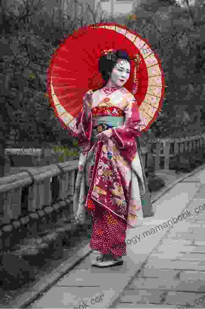 A Beautiful Geisha In Traditional Attire Haiku:Heart Of A Geisha