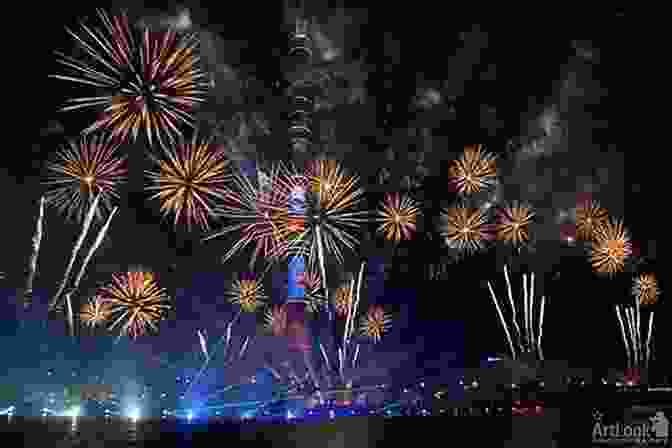 A Breathtaking Fireworks Display, Resembling A Celestial Tapestry, Illuminates The Night Sky. The Amazing Davin McDurrin Fireworks