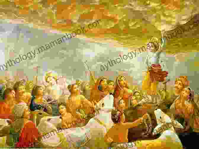 A Painting Of Krishna Holding The Govardhan Hill For Rama (108 Poems 4) Krishna S Mercy