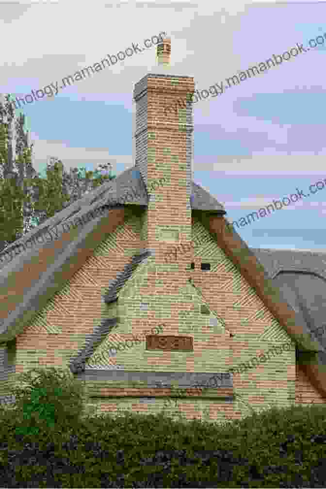 A Plastic Canvas Pattern Of A Quaint House With A Brick Chimney And A Welcoming Front Door. Dandy Desktop Set: Plastic Canvas Pattern