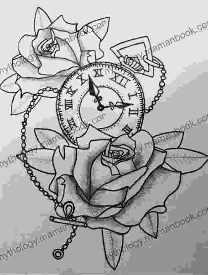 A Stunning Clock Rose Painting, Showcasing Vibrant Colors, Intricate Details, And A Touch Of Artistic Flair. Learn To Paint: Clock Rose