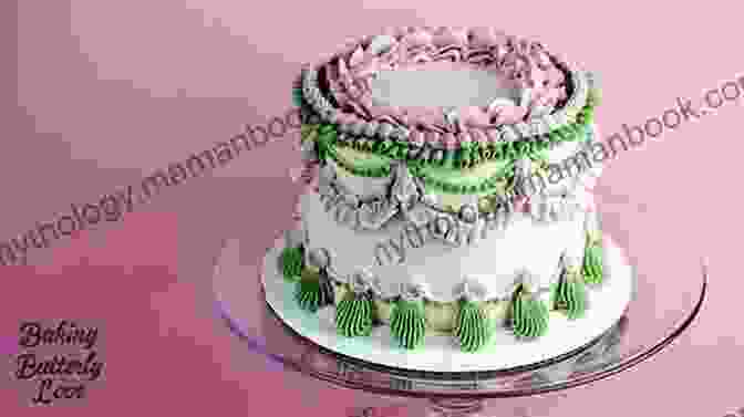 Buttercream Cake With Intricate Piping Wonderful Buttercream Cookbook: Quick And Professional Buttercream Recipes