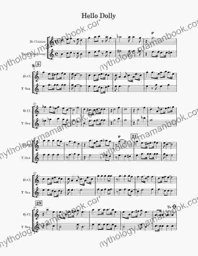 Hello Dolly For Clarinet Quartet Score Preview Hello Dolly For Clarinet Quartet