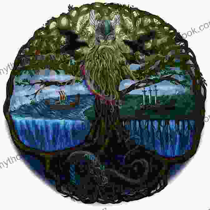 Odin, The Allfather, Seated Upon The Branches Of The World Tree, Yggdrasil, Receiving Knowledge From Its Runes A Handbook To Eddic Poetry: Myths And Legends Of Early Scandinavia