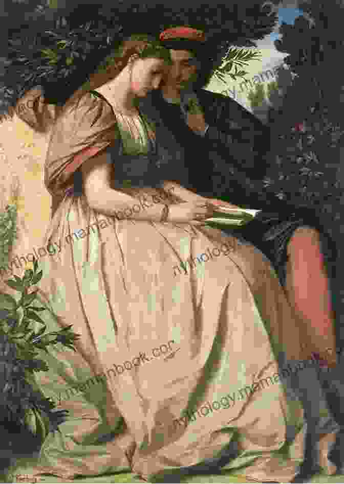 Paolo And Francesca, Embracing, While Beatrice Looks On From The Left. The House Of Life (Illustrated): With Twelve Of Rossetti S Finest Art Works
