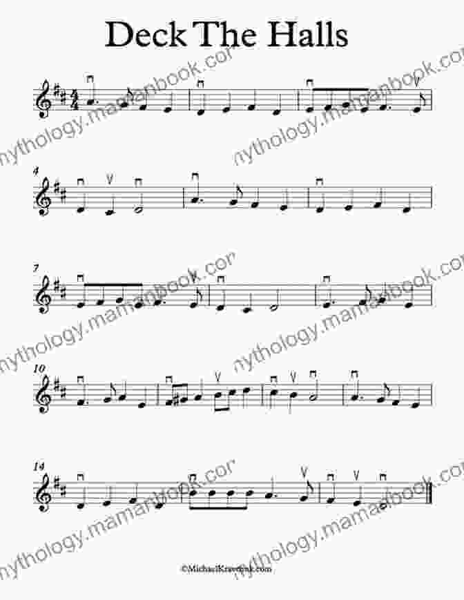 Sheet Music For Deck The Halls For Beginning Violin FAVORITE CHRISTMAS SONGS FOR BEGINNING VIOLIN