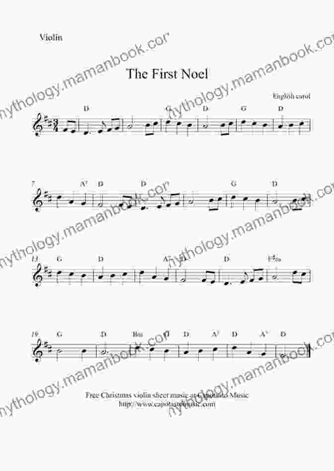 Sheet Music For The First Noel For Beginning Violin FAVORITE CHRISTMAS SONGS FOR BEGINNING VIOLIN