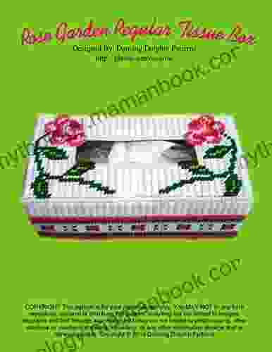 Rose Garden Regular Tissue Box Cover: Plastic Canvas Pattern